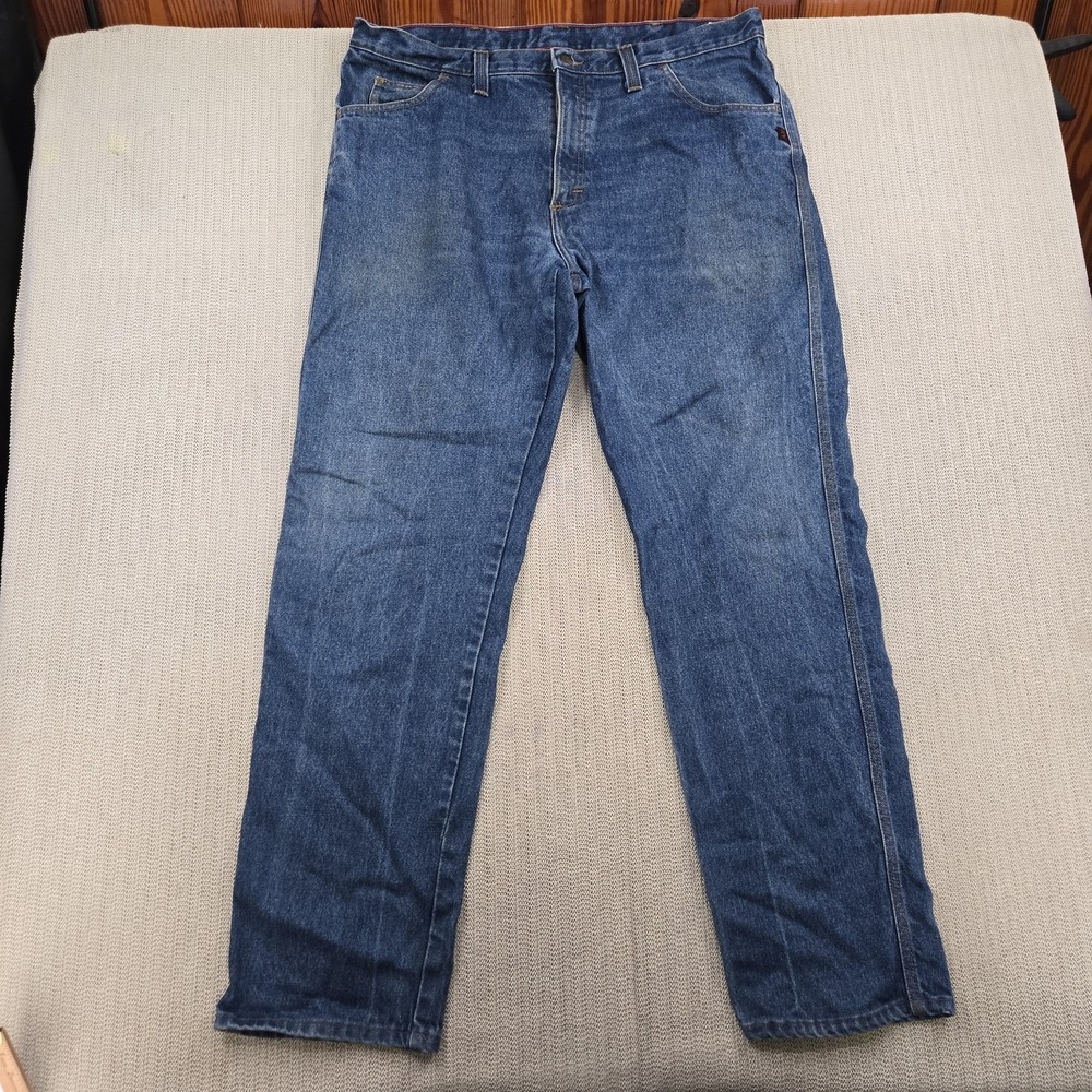 Riverside Jeans Mens 40x32 Blue Relaxed Fit Flame Resistant Work Denim FR Indura